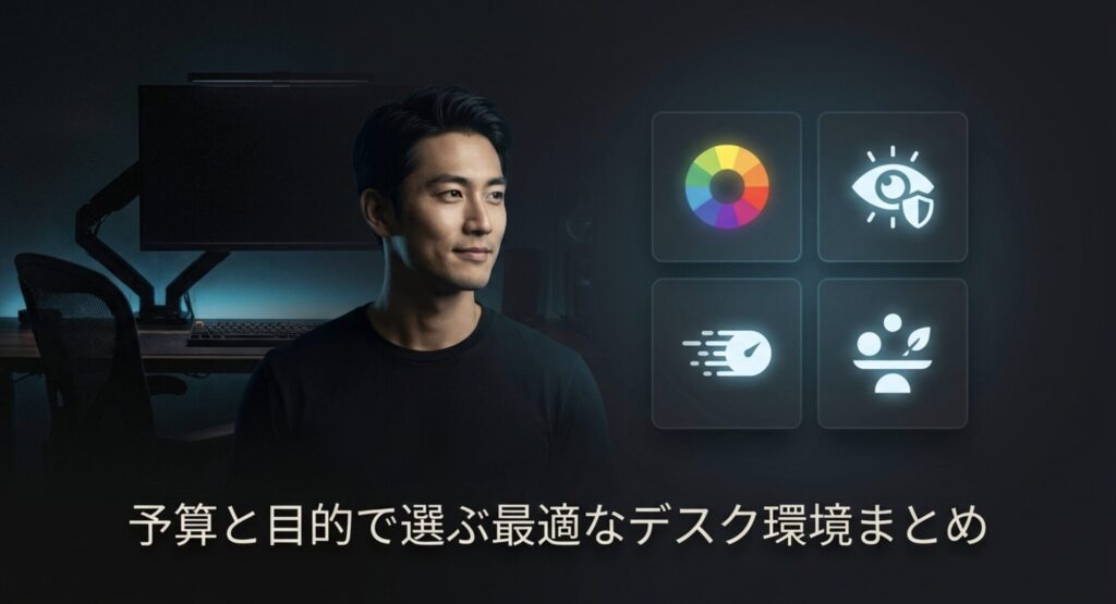 予算と目的に合わせて選ぶ、おすすめのモニターとアームの最適なデスク環境まとめ