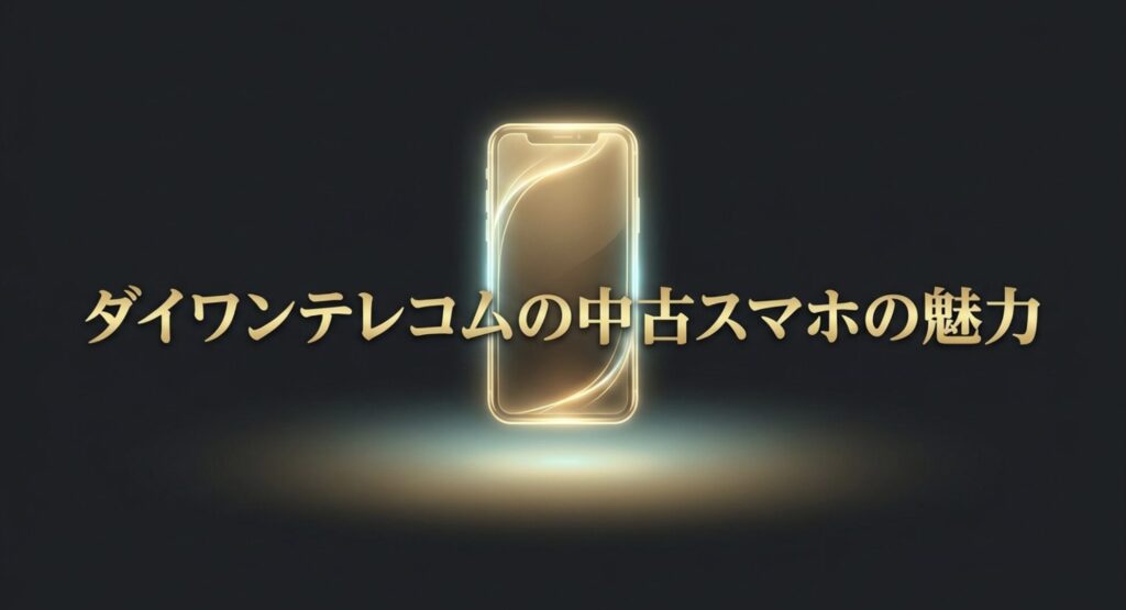 ダイワンテレコムの中古スマホが持つ魅力と特徴を解説するスライド画像