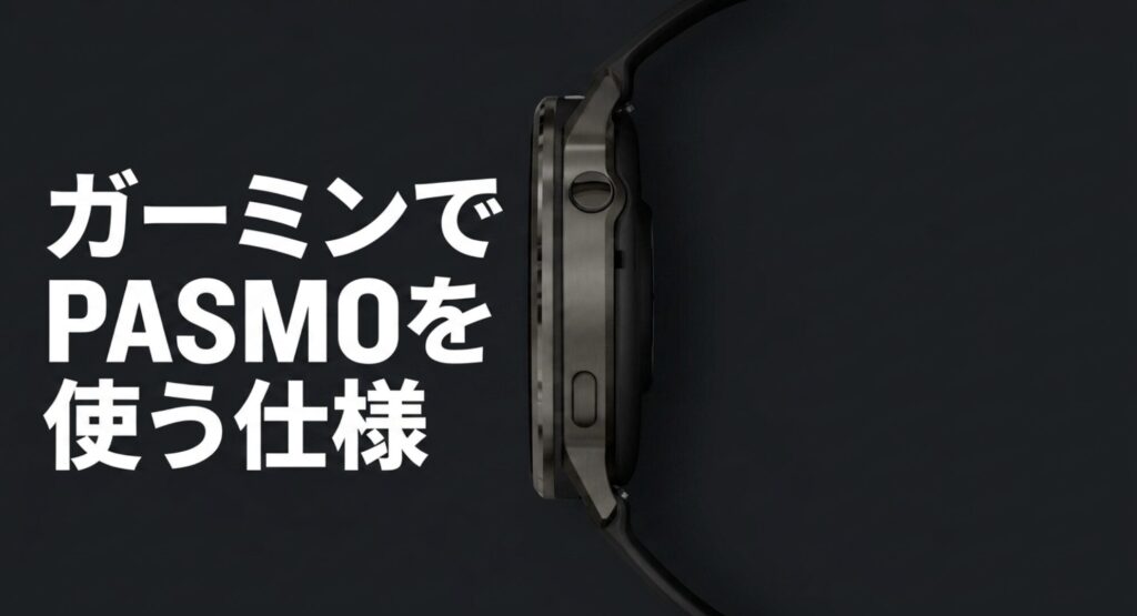 GarminでPASMOを利用するための基本仕様や機能について解説したスライド
