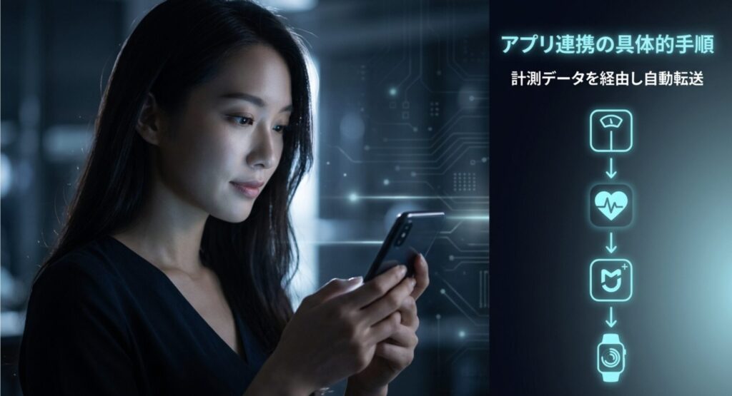 計測データを中継アプリ経由で自動転送するアプリ連携の実践的な手順
