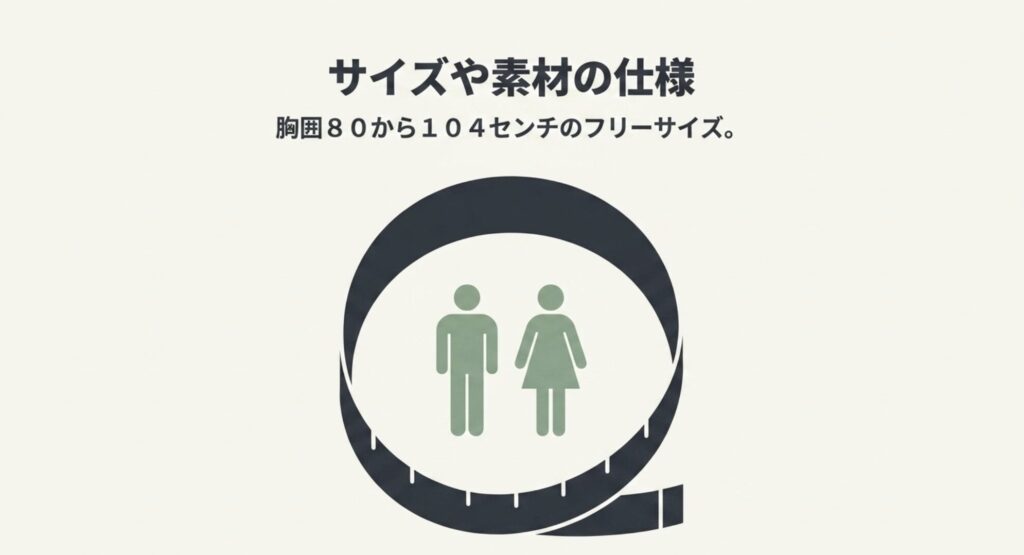 リュックサックのように肩にベルトを背負い、体の前側でベルトを引っ張って固定する美姿勢ベルトの正しい装着方法を説明したイラスト。
